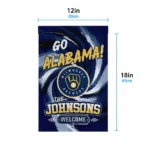 Milwaukee Brewers Garden Flag Custom Swirl Vortex Navy Blue Best Selling