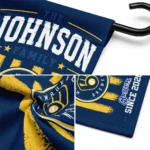 Milwaukee Brewers Garden Flag Customized Distressed Stripes Navy Blue Best Selling