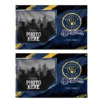 Milwaukee Brewers House Flag Customized Framed Photo Navy Blue Black Best Selling