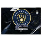 Milwaukee Brewers House Flag Customized Speed Slashes Navy Blue Best Selling