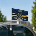 Milwaukee Brewers House Flag Personalized Brushed Streaks Navy Blue Best Selling