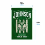 Milwaukee Bucks Garden Flag Customized Distressed Stripes Green Best Selling