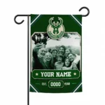Milwaukee Bucks Garden Flag Customized Photo Frame Green Best Selling