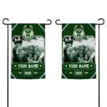 Milwaukee Bucks Garden Flag Customized Photo Frame Green Best Selling