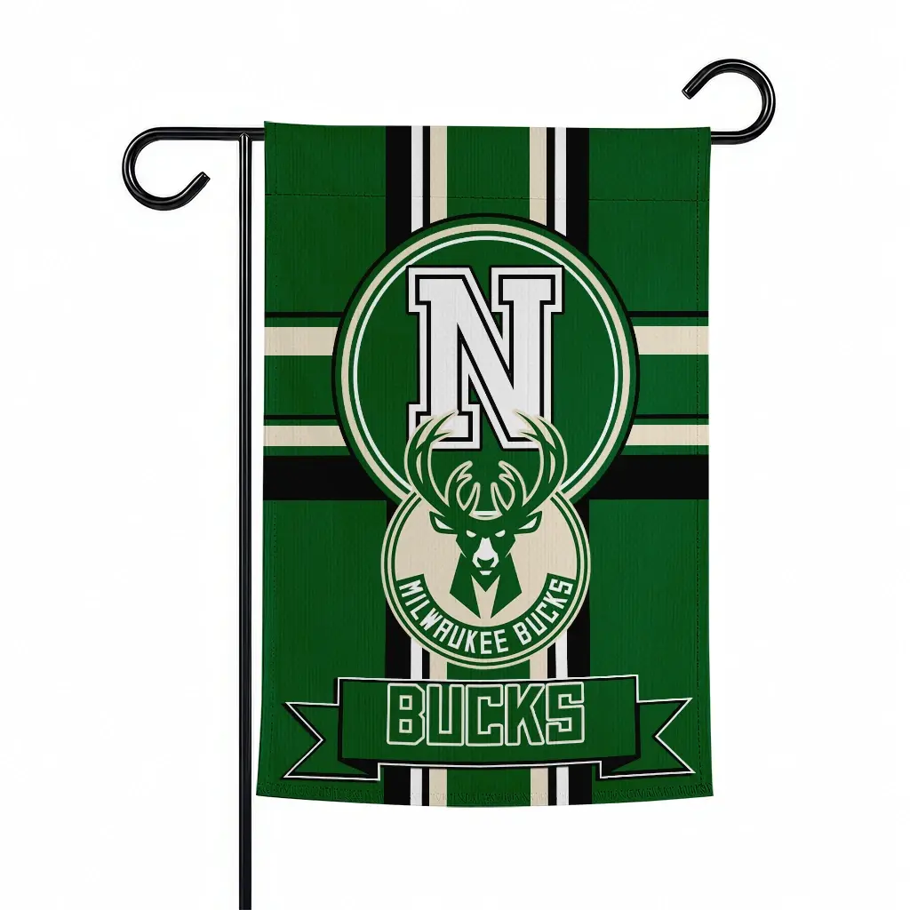 Milwaukee Bucks Garden Flag Personalized Circle Medallion Green Best Selling Milwaukee Bucks Garden Flag Personalized Circle Medallion Green Best Selling