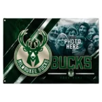 Milwaukee Bucks House Flag Custom Diagonal Stripes Green Best Selling