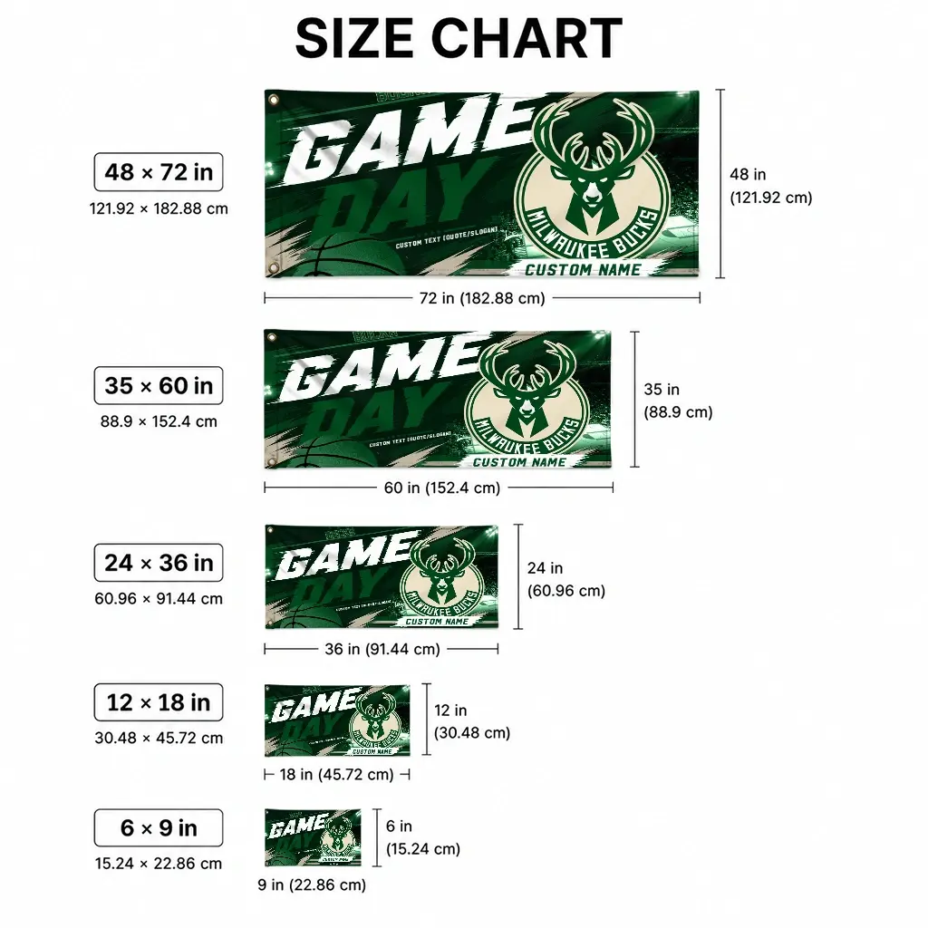 Milwaukee Bucks House Flag Custom Energy Brushstrokes Green High Quality Milwaukee Bucks House Flag Custom Energy Brushstrokes Green High Quality