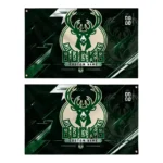 Milwaukee Bucks House Flag Customized Speed Slashes Green Best Selling