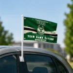 Milwaukee Bucks House Flag Personalized Brushed Streaks Green Best Selling