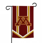 Minnesota Golden Gophers Garden Flag Custom Chevron Stripes Maroon Best Selling