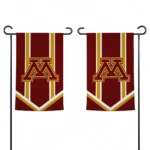Minnesota Golden Gophers Garden Flag Custom Chevron Stripes Maroon Best Selling