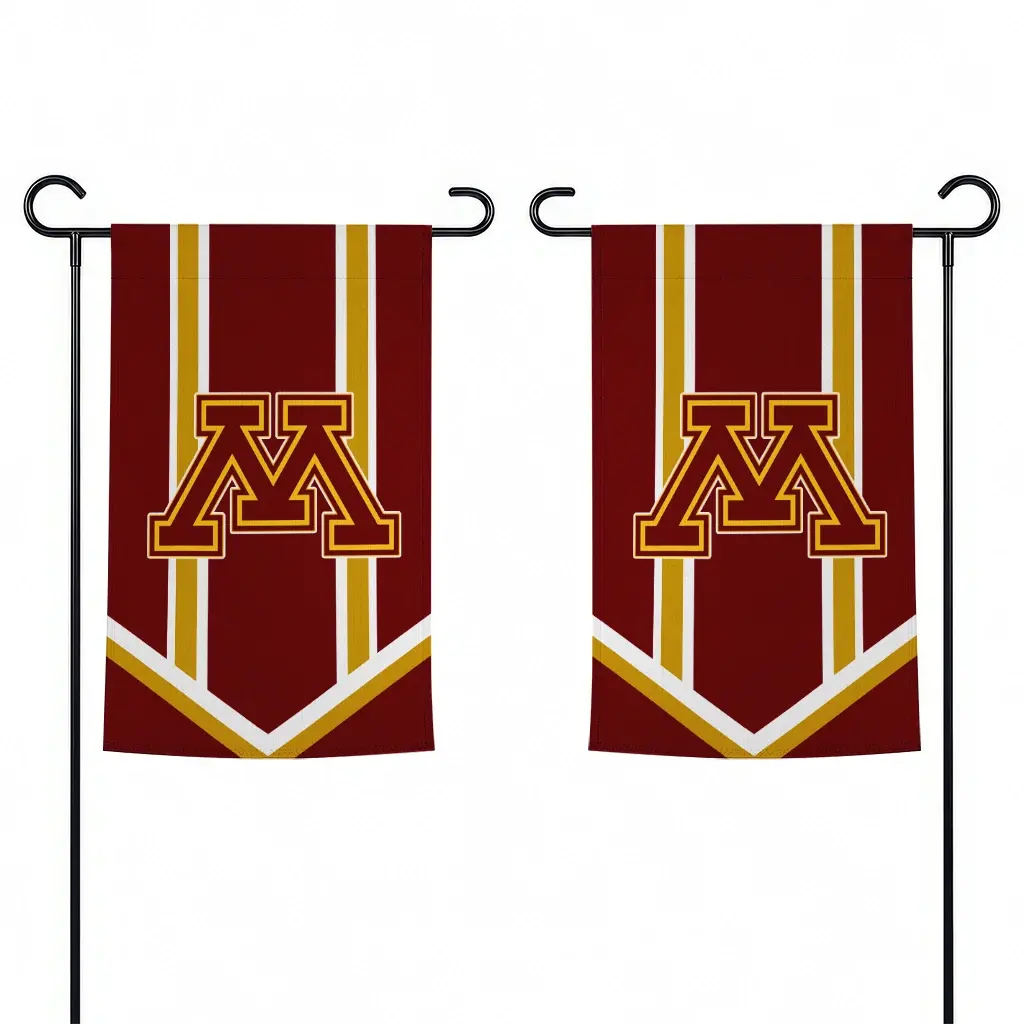 Minnesota Golden Gophers Garden Flag Custom Chevron Stripes Maroon Fashion Forward Minnesota Golden Gophers Garden Flag Custom Chevron Stripes Maroon Fashion Forward