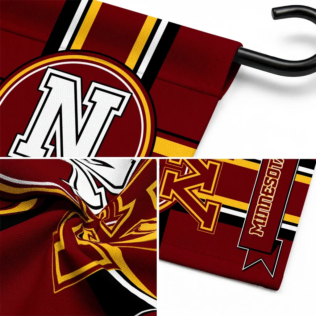 Minnesota Golden Gophers Garden Flag Custom Circle Medallion Maroon Latest Model Minnesota Golden Gophers Garden Flag Custom Circle Medallion Maroon Latest Model