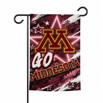 Minnesota Golden Gophers Garden Flag Customized Glowing Star Maroon Best Selling