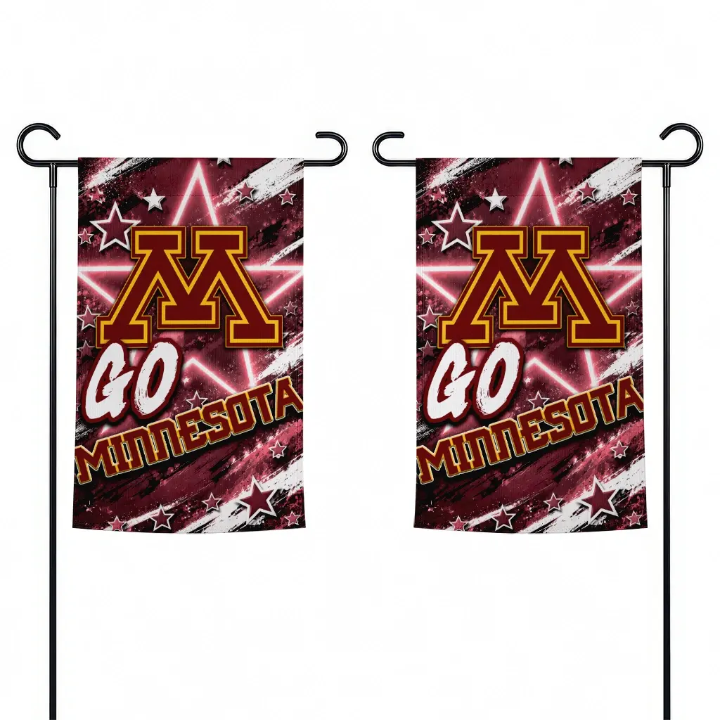 Minnesota Golden Gophers Garden Flag Customized Glowing Star Maroon Fashion Forward Minnesota Golden Gophers Garden Flag Customized Glowing Star Maroon Fashion Forward