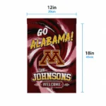 Minnesota Golden Gophers Garden Flag Customized Swirl Vortex Maroon Best Selling