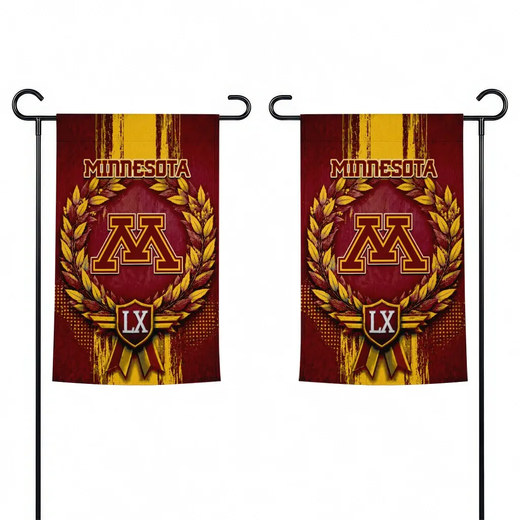 Minnesota Golden Gophers Garden Flag Personalized Laurel Wreath Maroon Fashion Forward Minnesota Golden Gophers Garden Flag Personalized Laurel Wreath Maroon Fashion Forward