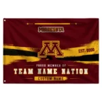 Minnesota Golden Gophers House Flag Custom Brushed Streaks Maroon Best Selling