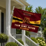 Minnesota Golden Gophers House Flag Custom Brushed Streaks Maroon Best Selling