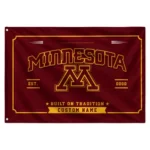 Minnesota Golden Gophers House Flag Custom Ornate Border Maroon Best Selling