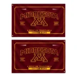 Minnesota Golden Gophers House Flag Custom Ornate Border Maroon Best Selling