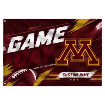 Minnesota Golden Gophers House Flag Customized Action Streaks Maroon Best Selling