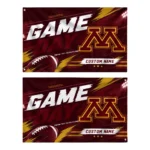 Minnesota Golden Gophers House Flag Customized Action Streaks Maroon Best Selling