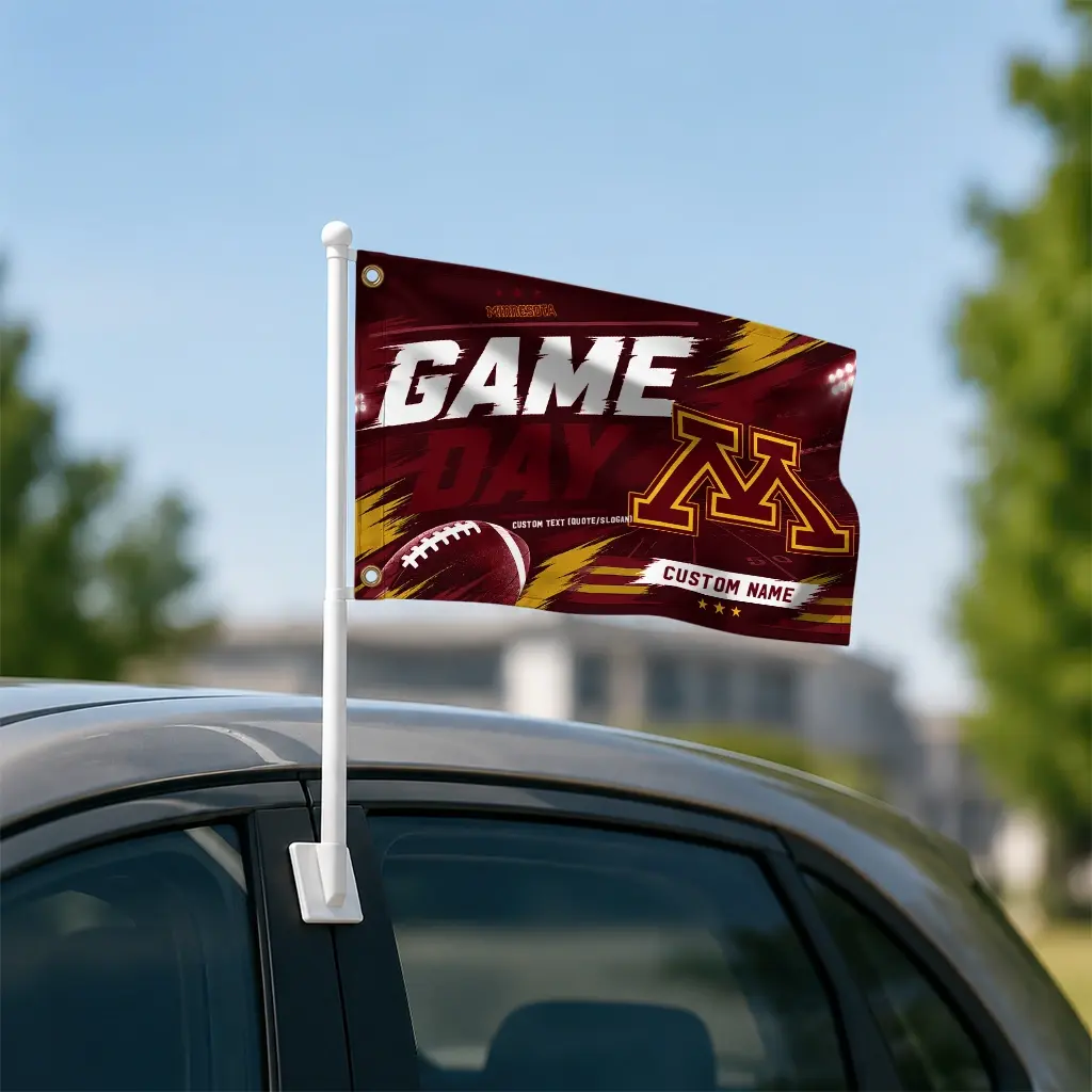 Minnesota Golden Gophers House Flag Customized Action Streaks Maroon Latest Model Minnesota Golden Gophers House Flag Customized Action Streaks Maroon Latest Model