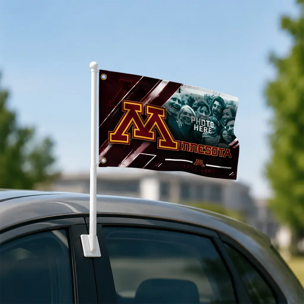 Minnesota Golden Gophers House Flag Customized Diagonal Stripes Maroon Latest Model Minnesota Golden Gophers House Flag Customized Diagonal Stripes Maroon Latest Model