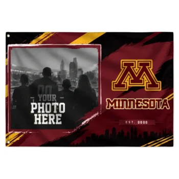Minnesota Golden Gophers House Flag Personalized Framed Photo Maroon Black Best Selling