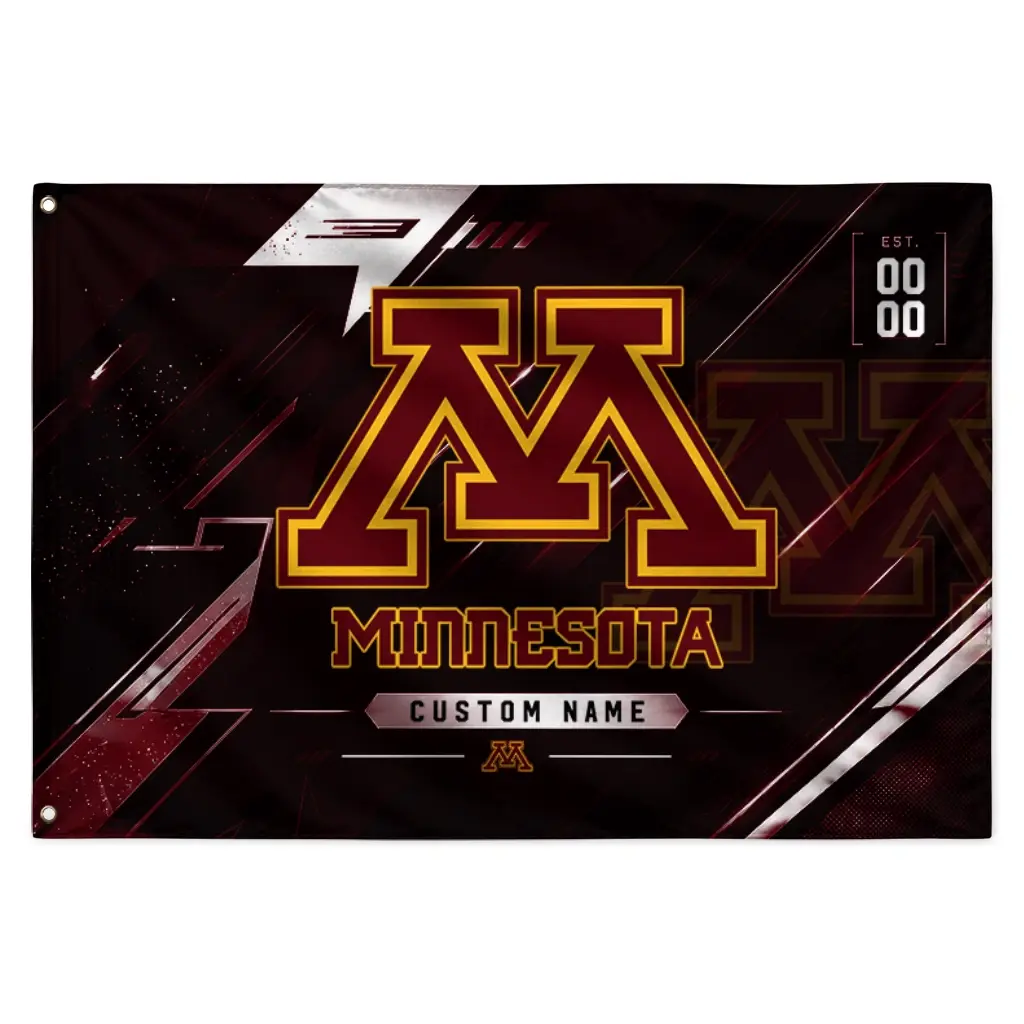 Minnesota Golden Gophers House Flag Personalized Speed Slashes Maroon Best Selling Minnesota Golden Gophers House Flag Personalized Speed Slashes Maroon Best Selling