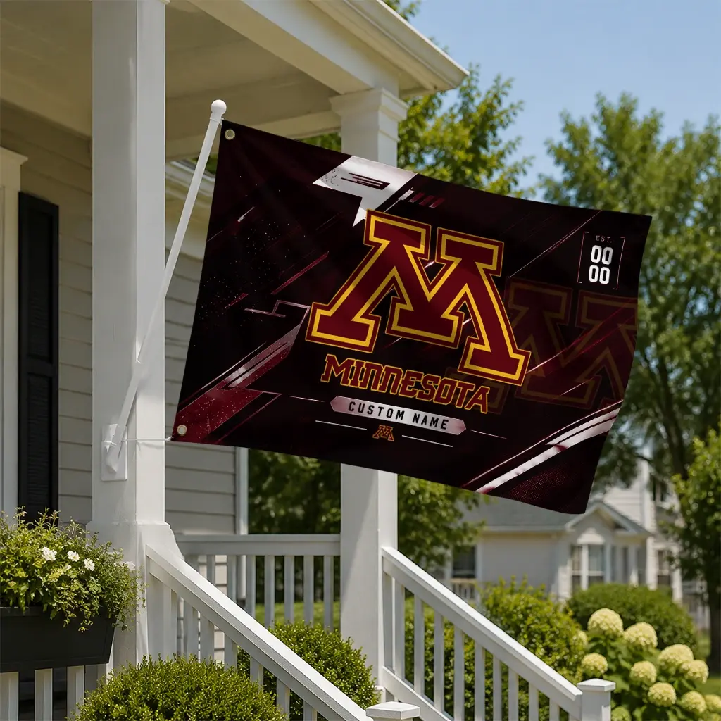 Minnesota Golden Gophers House Flag Personalized Speed Slashes Maroon New Arrival Minnesota Golden Gophers House Flag Personalized Speed Slashes Maroon New Arrival