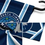 Minnesota Timberwolves Garden Flag Custom Chevron Stripes Midnight Blue Best Selling