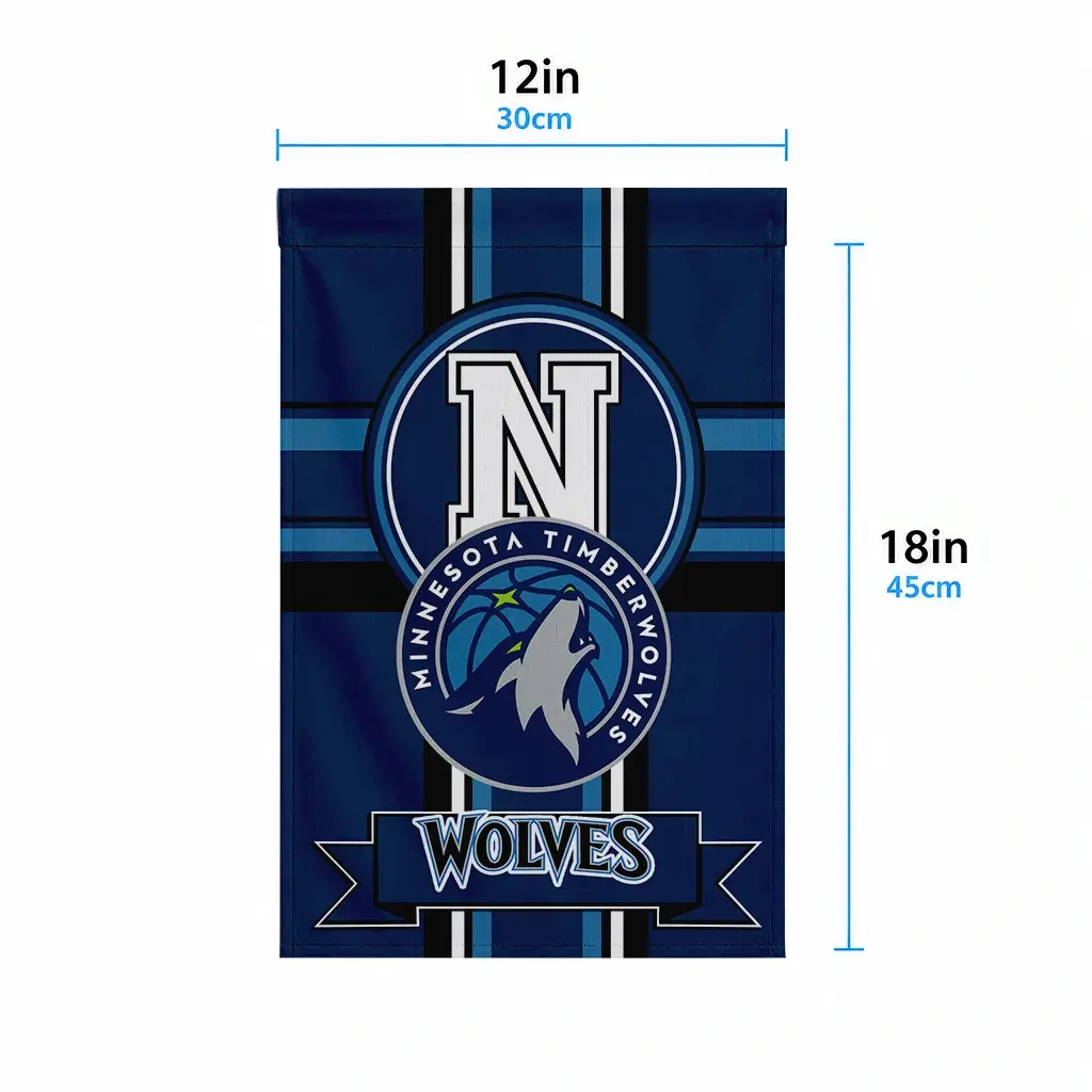Minnesota Timberwolves Garden Flag Custom Circle Medallion Midnight Blue High Quality Minnesota Timberwolves Garden Flag Custom Circle Medallion Midnight Blue High Quality