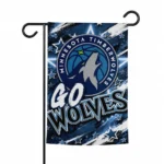 Minnesota Timberwolves Garden Flag Customized Glowing Star Midnight Blue Best Selling