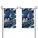 Minnesota Timberwolves Garden Flag Customized Glowing Star Midnight Blue Best Selling