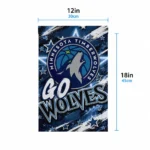 Minnesota Timberwolves Garden Flag Customized Glowing Star Midnight Blue Best Selling