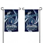 Minnesota Timberwolves Garden Flag Customized Swirl Vortex Midnight Blue Best Selling