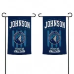 Minnesota Timberwolves Garden Flag Personalized Distressed Stripes Midnight Blue Best Selling