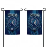 Minnesota Timberwolves Garden Flag Personalized Laurel Wreath Midnight Blue Best Selling