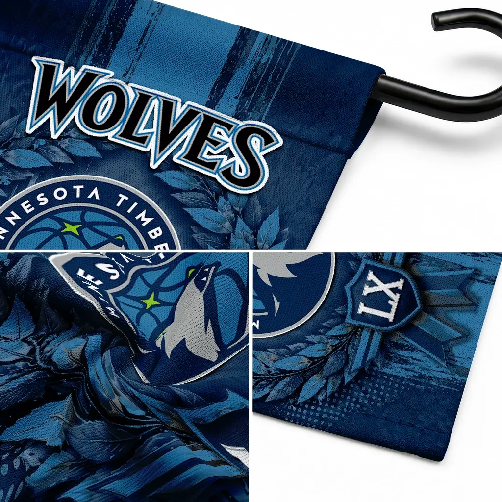 Minnesota Timberwolves Garden Flag Personalized Laurel Wreath Midnight Blue Latest Model Minnesota Timberwolves Garden Flag Personalized Laurel Wreath Midnight Blue Latest Model