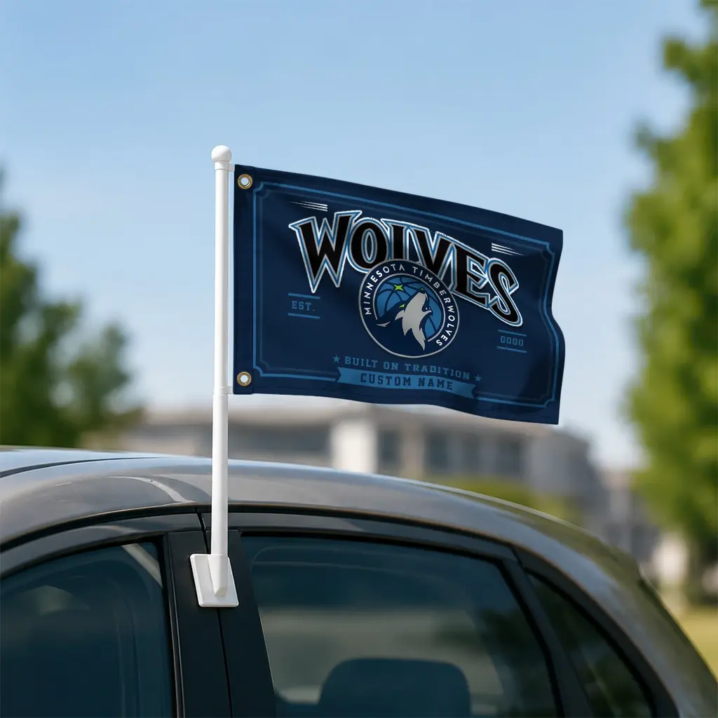 Minnesota Timberwolves House Flag Custom Ornate Border Midnight Blue Latest Model Minnesota Timberwolves House Flag Custom Ornate Border Midnight Blue Latest Model