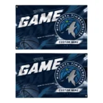 Minnesota Timberwolves House Flag Customized Energy Brushstrokes Midnight Blue Best Selling