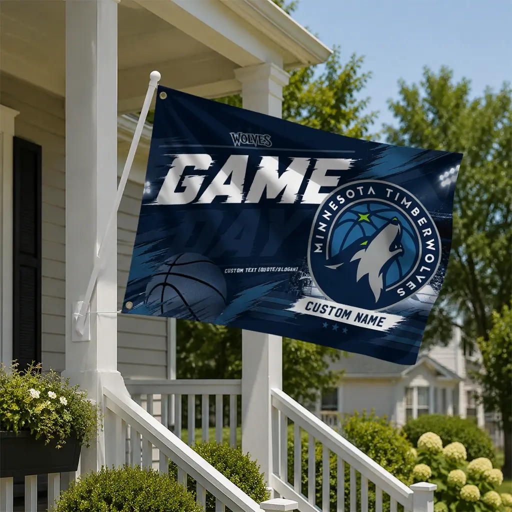 Minnesota Timberwolves House Flag Customized Energy Brushstrokes Midnight Blue New Arrival Minnesota Timberwolves House Flag Customized Energy Brushstrokes Midnight Blue New Arrival