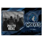 Minnesota Timberwolves House Flag Personalized Framed Photo Midnight Blue Black Best Selling