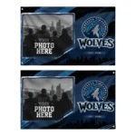 Minnesota Timberwolves House Flag Personalized Framed Photo Midnight Blue Black Best Selling