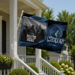Minnesota Timberwolves House Flag Personalized Framed Photo Midnight Blue Black Best Selling