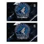 Minnesota Timberwolves House Flag Personalized Speed Slashes Midnight Blue Best Selling