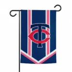 Minnesota Twins Garden Flag Custom Chevron Stripes Navy Best Selling
