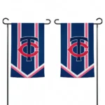 Minnesota Twins Garden Flag Custom Chevron Stripes Navy Best Selling